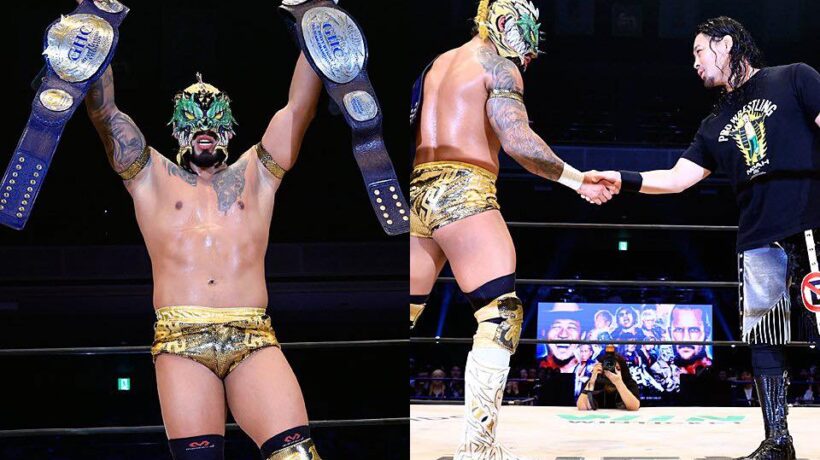 Dragón Bane el hidalguense se impone ante el mundo, nuevo campeón Peso Junior GHC.
