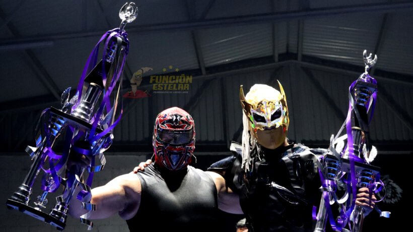 Tarasco II y Pequeño Corcel, ganadores del Torneo Katana de la empresa Sakura